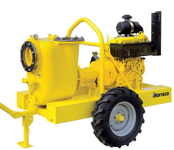 Дизельная грязевая мотопомпа Varisco JD 10-305 G10 SVM26 TRAILER 