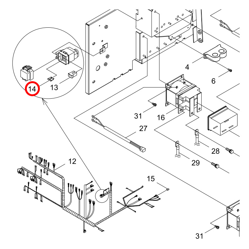 G350000400 Предохранитель SHINDAIWA DGW400, DGW500