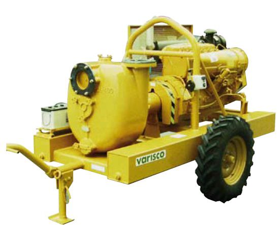 Дизельная грязевая мотопомпа VariscoJD 6-400 G10 SDZ18 TRAILER