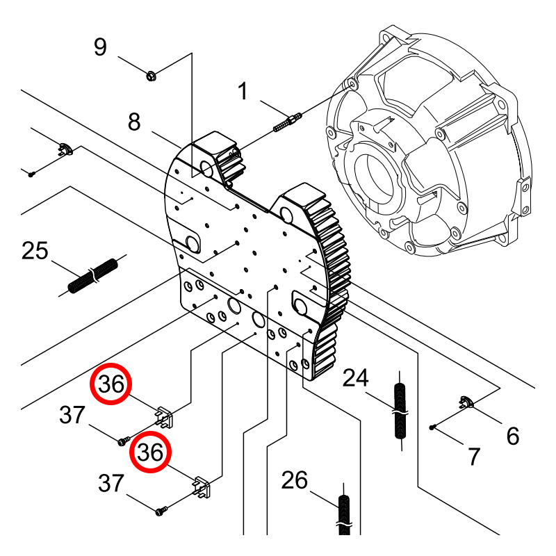 M105000000 Диодный мост SHINDAIWA DGW400, DGW500