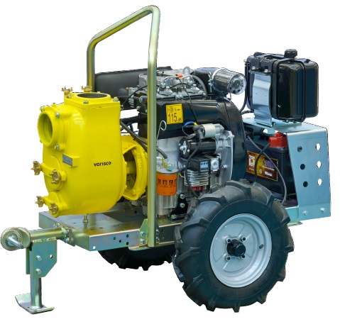Дизельная грязевая мотопомпа VariscoVAR 3-210 MLD24 G10 TROLLEY