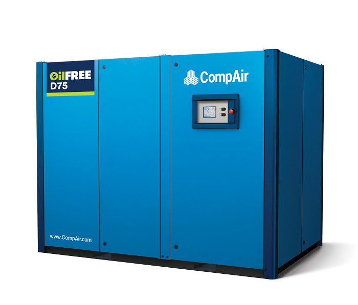 Винтовой безмасляный компрессор сухого сжатия CompAir D75-08A