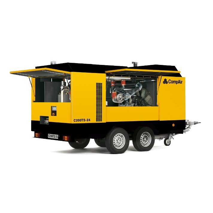 Дизельный винтовой компрессор на шасси CompAir C270TS-9