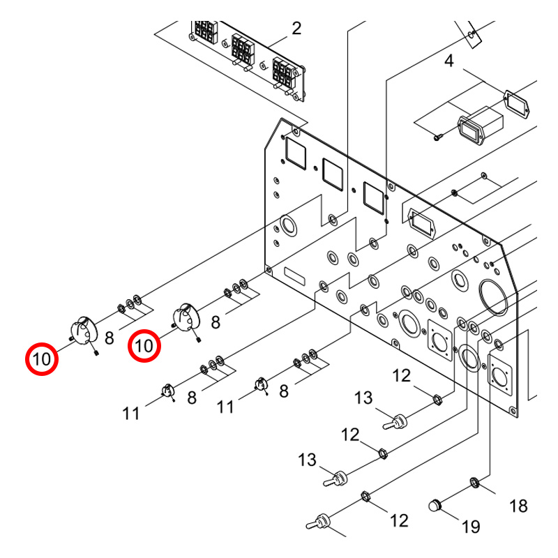 E145000070 Шкала SHINDAIWA DGW400, DGW500