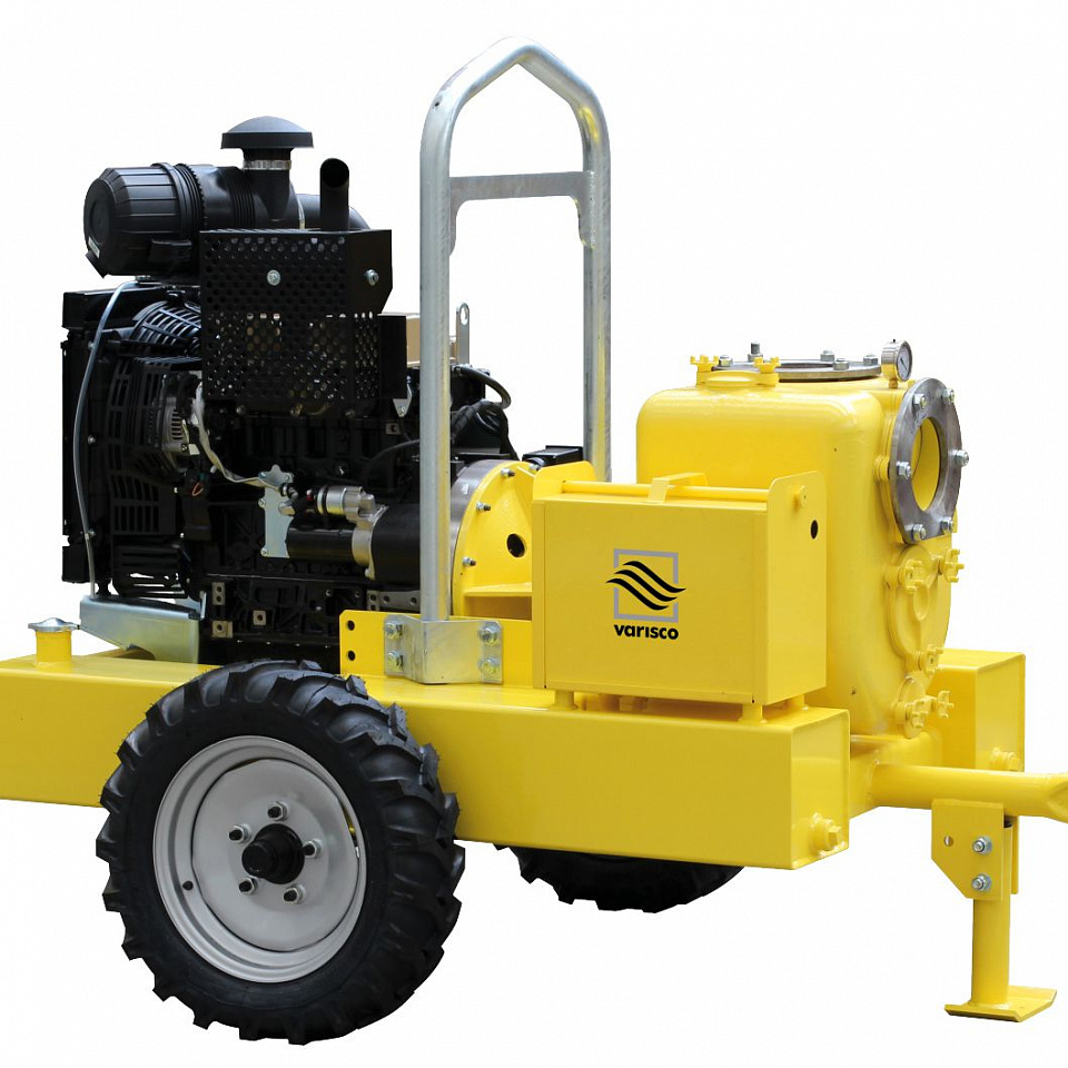 Дизельная грязевая мотопомпа VariscoJD 6-250 G10 FKL10 TRAILER